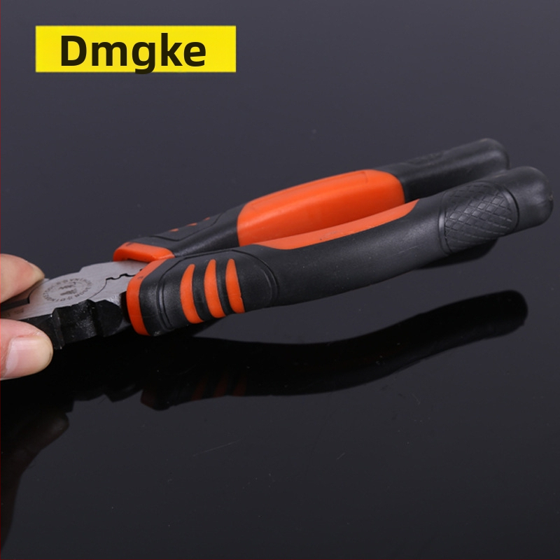 Dingke 8-palcové viacúčelové drôtové kliešte s rukoväťou s tigrovým vzorom a americkým štýlom uzamykacích klieští so plochými čeľusťami