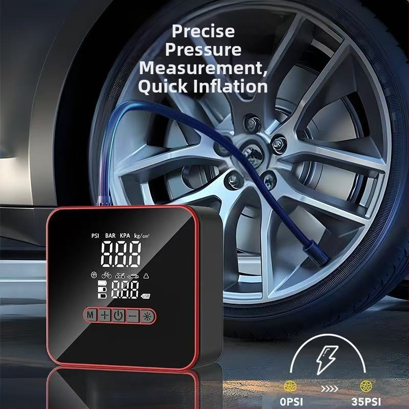 Bezdrôtová automobilová pumpa na vzduch, prenosná elektrická pumpa na pneumatiky s vysokým tlakom