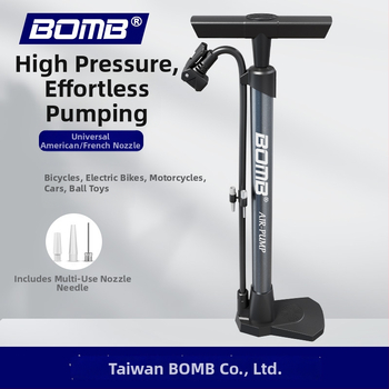 Bomb prenosná bicyklová pumpa s manometrom, na horské bicykle, 160 PSI