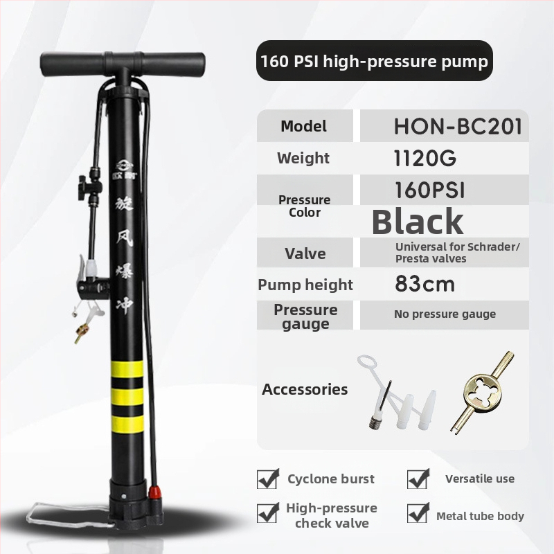 Onai hliníkový ručný vysokotlaký nafukovač pre elektrické vozidlá, 160 psi, dĺžka 830 mm