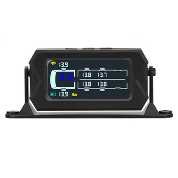 Монитор за налягането в гумите на товарен автомобил (TPMS), безжичен, 6–14 колела, слънчево захранване, високопрецизен, универсален външен TPMS
