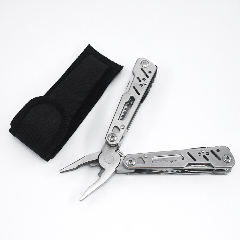 Sklopivi višenamjenski alat s nožem i kliještima, nehrđajući čelik, za vanjsku upotrebu i kućne hitno održavanje