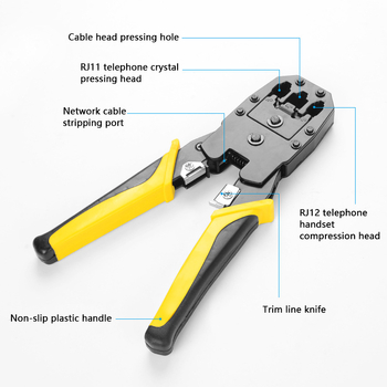 Handskit RJ45 RJ11 RJ12 mrežne kliješta za krimpiranje sa oprugom