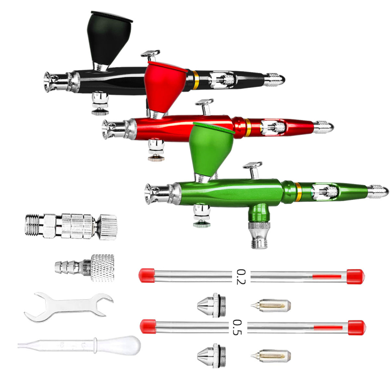 M180 airbrush olovka za bojenje, za automobile i modele, mlaznice 0.2/0.3/0.5 mm