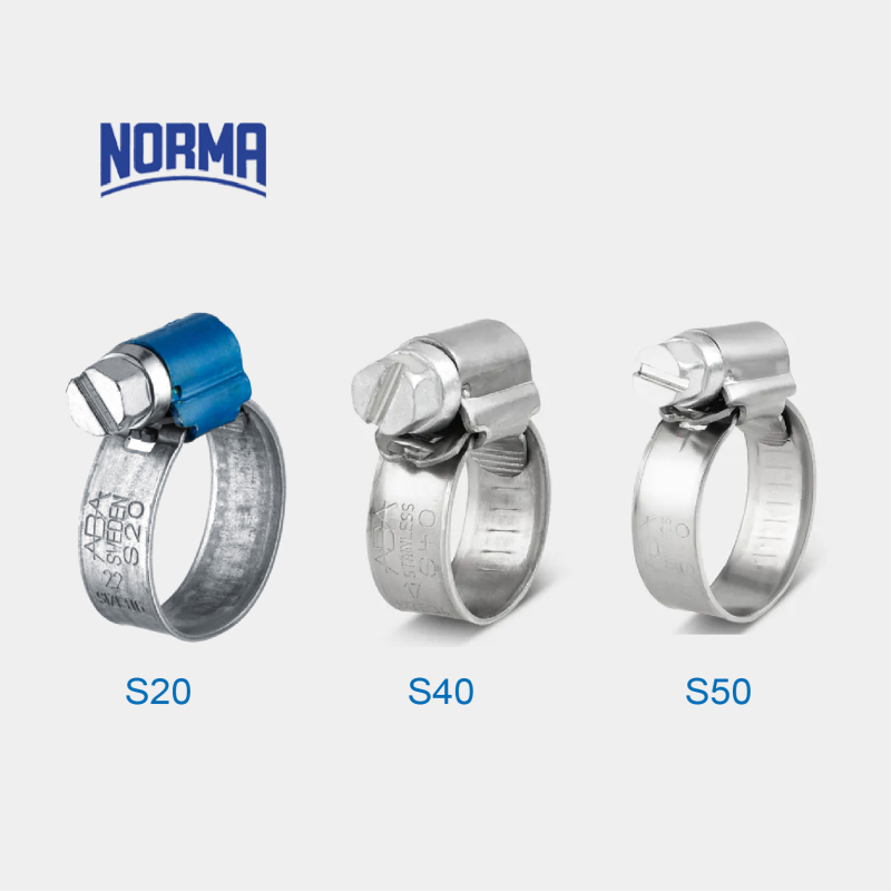 Norma ABA nehrđajuća čelična stezaljka za crijevo za ekstremnu hladnoću, teška vozila — nominalni promjer 8–200 mm, raspon stezanja 8–205 mm