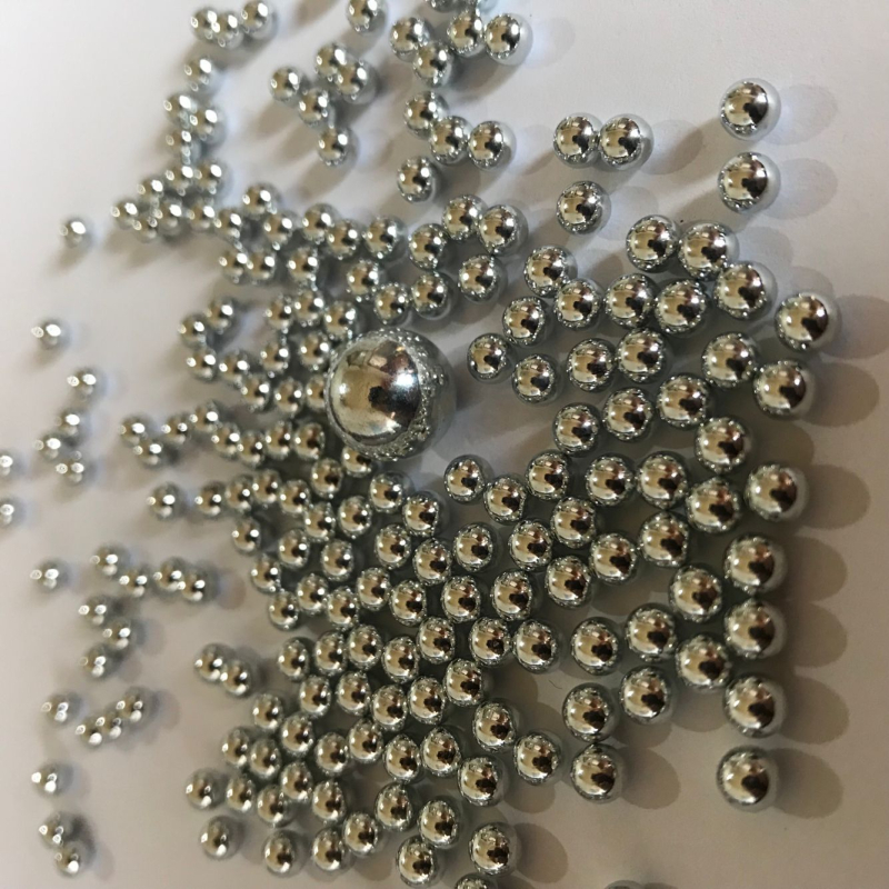 Galvanizirane čvrste čelične kuglice; kuglice prekrivene bakrom; kromirane čelične kuglice; niklirano željezne kuglice; 3–99 mm