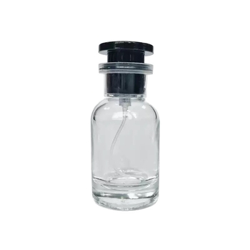 30 ml-es üveg spray-palack csavaros kupakkal, átlátszó parfümös üveg, üres töltőpalack
