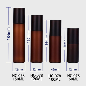PET permetező palack matt felülettel és kupakkal kozmetikai csomagoláshoz, 60–150 ml