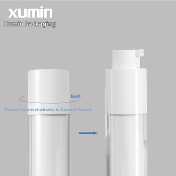 Xumin Egyedi csomagolás: 15ml átlátszó forgó permetező palack, 30ml matt vákuumos üveg, 50ml sminkfixáló spray