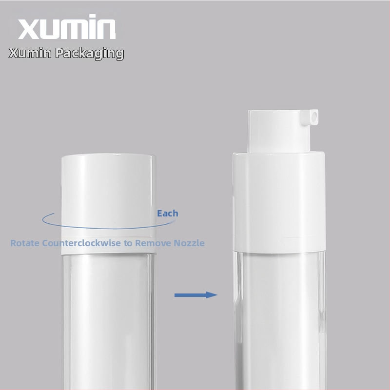 Xumin Egyedi csomagolás: 15ml átlátszó forgó permetező palack, 30ml matt vákuumos üveg, 50ml sminkfixáló spray