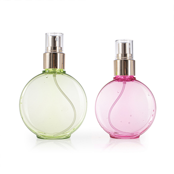 Luxus parfüm spray üveg, testreszabható, 100 ml/150 ml, PP műanyag, aranyfóliás nyomtatás
