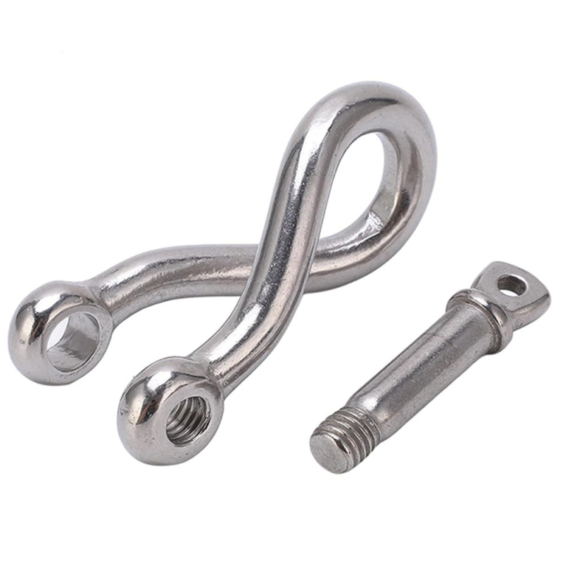 316 nehrđajući čelik Twist Shackle za spoje lanaca, prsten za dizanje