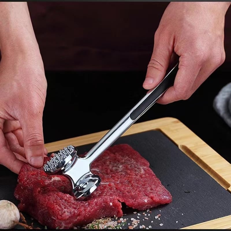 Steakhez és sertéskarajhoz használható húspuhító kalapács