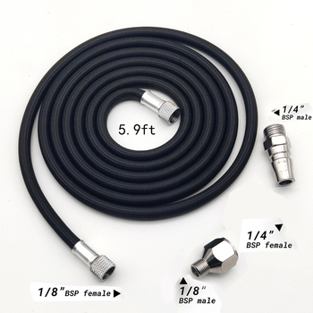 Pletena cijev za zračni pištolj, dvostruki navoj 1/8", za mini kompresor