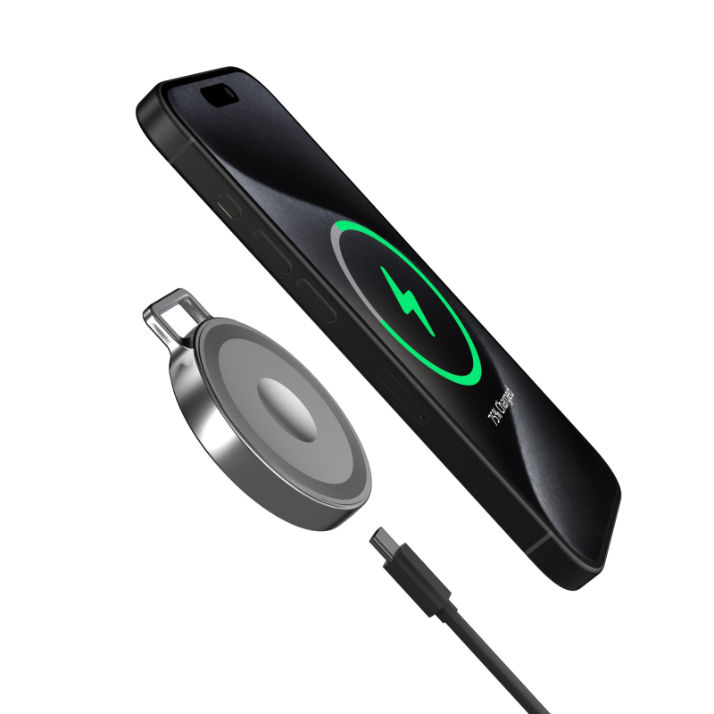 3-u-1 bežični magnetski punjač za iPhone, Apple Watch i slušalice – 15W brzo punjenje Qi