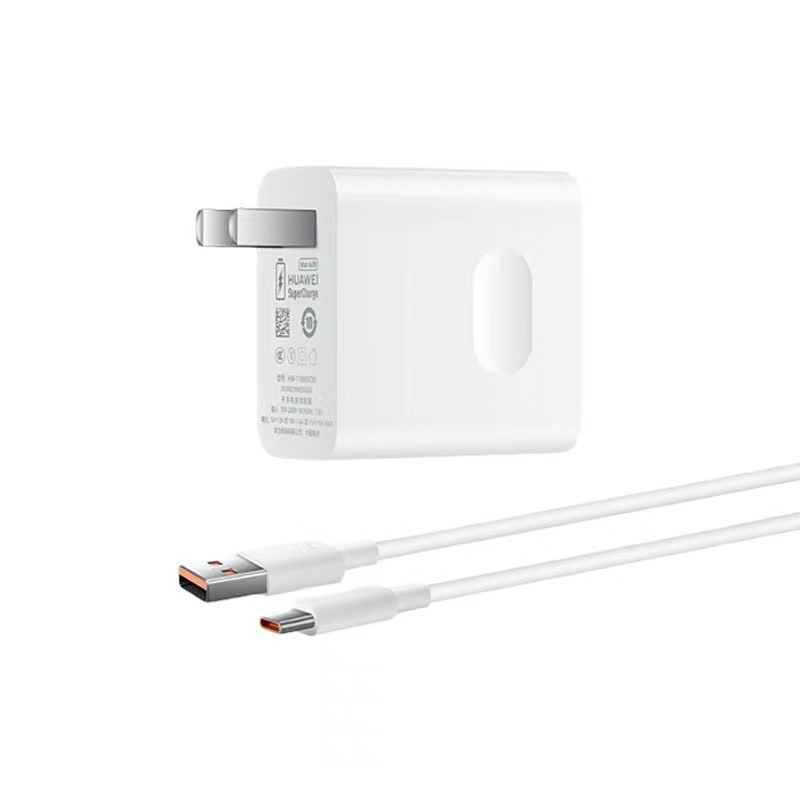 66W-os gyorstöltő és USB-C kábel készlet, 3C-tanúsítvánnyal, Huawei/Honor okostelefonokhoz, 1 m-es kábel, 6A