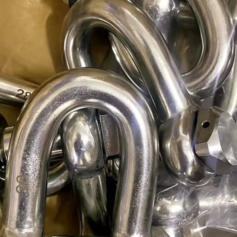 Неръждаема стомана Shackle 304 Bow Shackle, D-Type, удължена, Horseshoe Buckle, размери M6/M8/M10