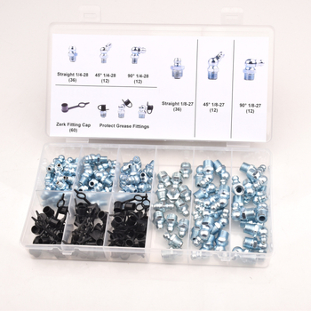 QP11 Set maznih priključaka, metrički i imperijalni veličine, 120Pcs/240Pcs, M6 M8 M10, 1/4 SAE, 1/8 NPT
