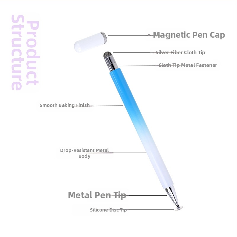 meepss 2 v 1 klipsový dotykový stylus pre tablety a telefóny Huawei a Apple