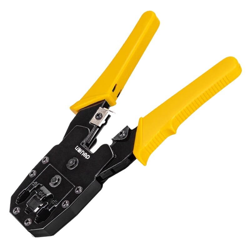 Deli DL2468C Krimp alat za mrežne konektore, 4/6/8P, RJ45/RJ11, ergonomski dizajn