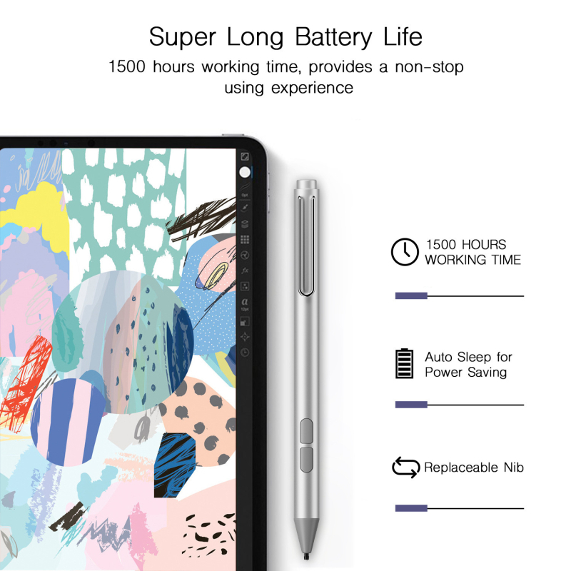 Microsoft Surface vrhovi dodirnog stylusa s tlakom 4096, kompatibilni s GoBook laptopom Pro7654, pakiranje na veliko