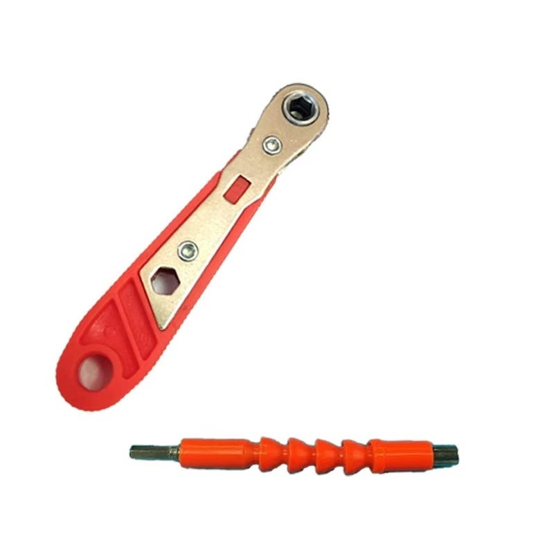 Mini okretni ključ s pogonom od 1/4 inča, 6,35 mm pogon, prijenosni dvostruki račni alat za uske prostore