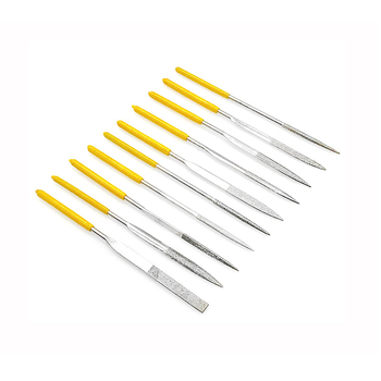 Diamantni set brusnih 4×160 mm: ravni, kvadratni, trokutasti, polukružni; elektroplatirani, razni oblici