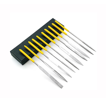 Diamantni set brusnih 4×160 mm: ravni, kvadratni, trokutasti, polukružni; elektroplatirani, razni oblici