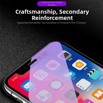 Staklo za zaštitu zaslona za iPhone 13, potpuno pokrivanje, otporan na otiske prstiju, zaštita od plave svjetlosti, zaštita očiju