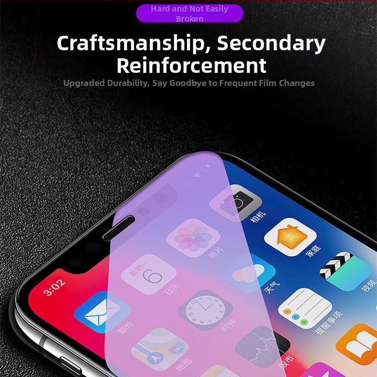 Staklo za zaštitu zaslona za iPhone 13, potpuno pokrivanje, otporan na otiske prstiju, zaštita od plave svjetlosti, zaštita očiju