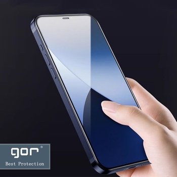 GOR zaštitno staklo za zaslon za iPhone 17 Pro Max, potpuno prozirno, 9D zakrivljeno staklo