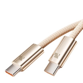 Pleteni USB-C kabel za brzo punjenje 240W, zlatna boja, dužina 1-2 m, za Apple iPhone 17 i Huawei uređaje