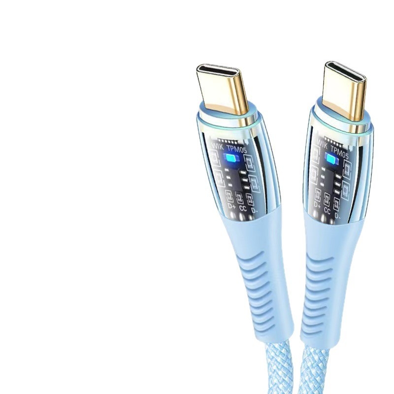 60W USB-C kabel s prozirnim kućištem, za iPhone 15 i Huawei