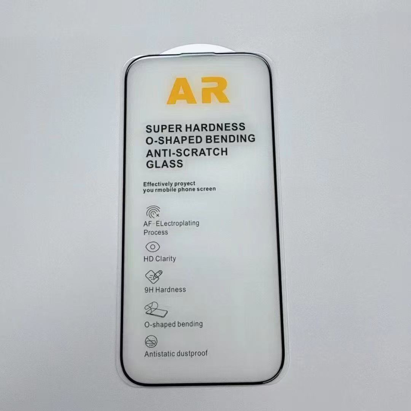 Staklena zaštita zaslona za iPhone 14 Pro Max — potpuno prekrivanje, zaštita privatnosti, HD jasnost, otporna na prašinu i otiske prstiju
