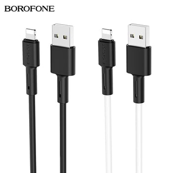 Borofone BX31 silikon kabel za punjenje i prijenos podataka u ananas stilu, Type-C, za iPhone i Android, duljina 1 m