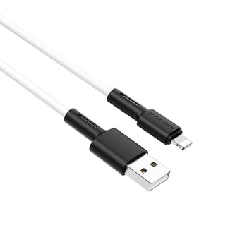 Borofone BX31 silikon kabel za punjenje i prijenos podataka u ananas stilu, Type-C, za iPhone i Android, duljina 1 m