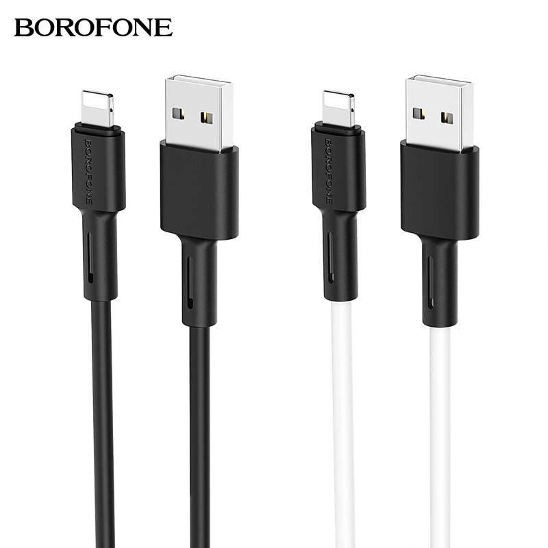 Borofone BX31 silikon kabel za punjenje i prijenos podataka u ananas stilu, Type-C, za iPhone i Android, duljina 1 m