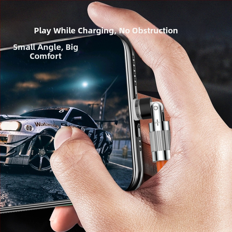 540° otáčajúci sa magnetický USB-C dátový kábel pre rýchle nabíjanie, kompatibilný s telefónmi Apple, Android a Huawei