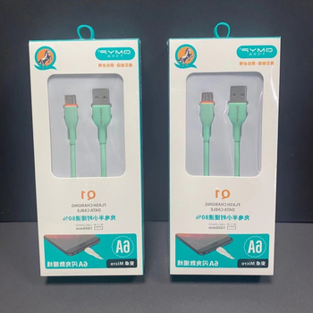 PVC mekani kabel za brzo punjenje pametnih telefona s Lightning, Micro USB i USB-C – duljina 1–2 m, TPE materijal, boje: bijela, ružičasta, plava, zelena, crna