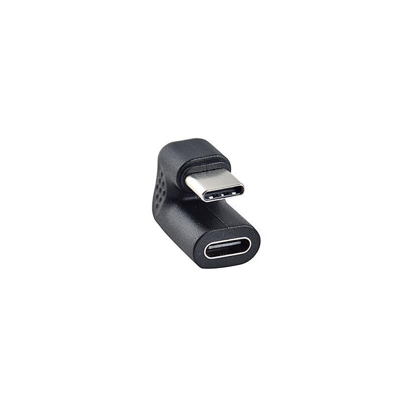 USB-C kabel za podatke i napajanje, muški–ženski, s 90° kutnim spojem, za Android telefone i tablete