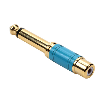 Zlatno-pozlaćeni ženski konektor za 6,5 mm utičnicu, RCA 6,35 mm, audio adapter za mikser/pojačalo