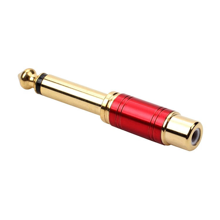 Zlatno-pozlaćeni ženski konektor za 6,5 mm utičnicu, RCA 6,35 mm, audio adapter za mikser/pojačalo
