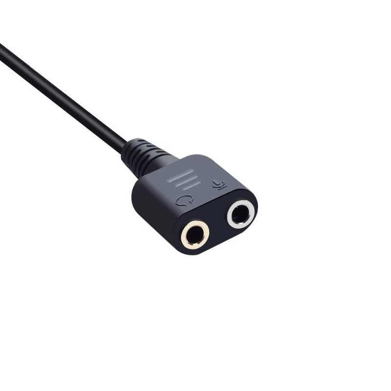 Adapter za slušalice za IP telefon RJ9/RJ12, kabel s dvostrukim 3,5 mm priključcima za slušalice s mikrofonom