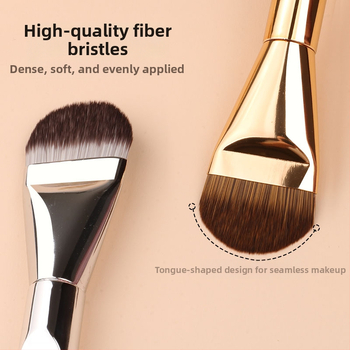 Štetec na make-up s tvarom jazyka, extrém tenký, plochá hlava