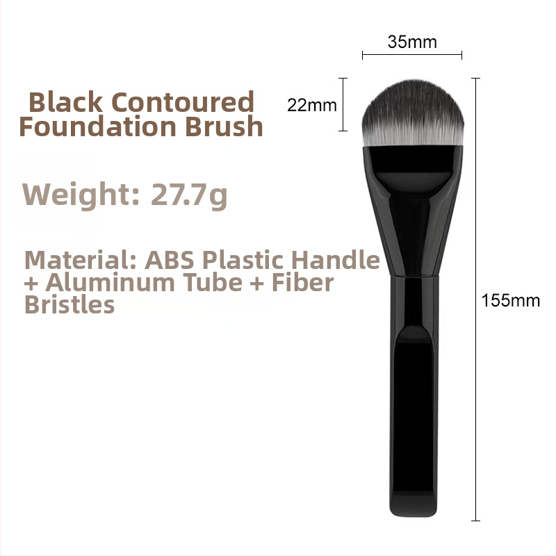 Štetec na make-up s tvarom jazyka, extrém tenký, plochá hlava