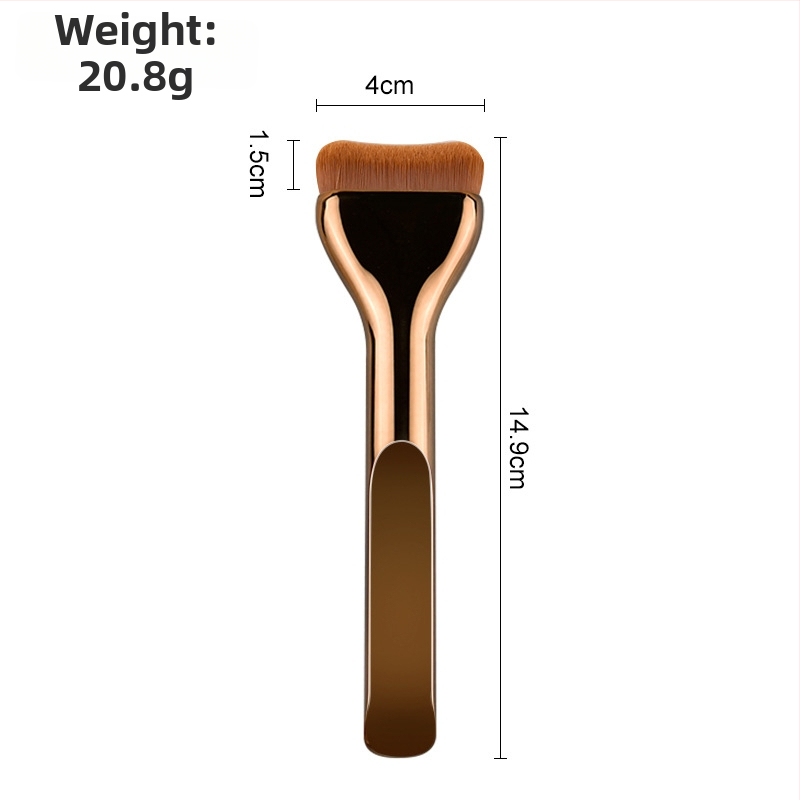 Štetec na make-up s tvarom jazyka, extrém tenký, plochá hlava