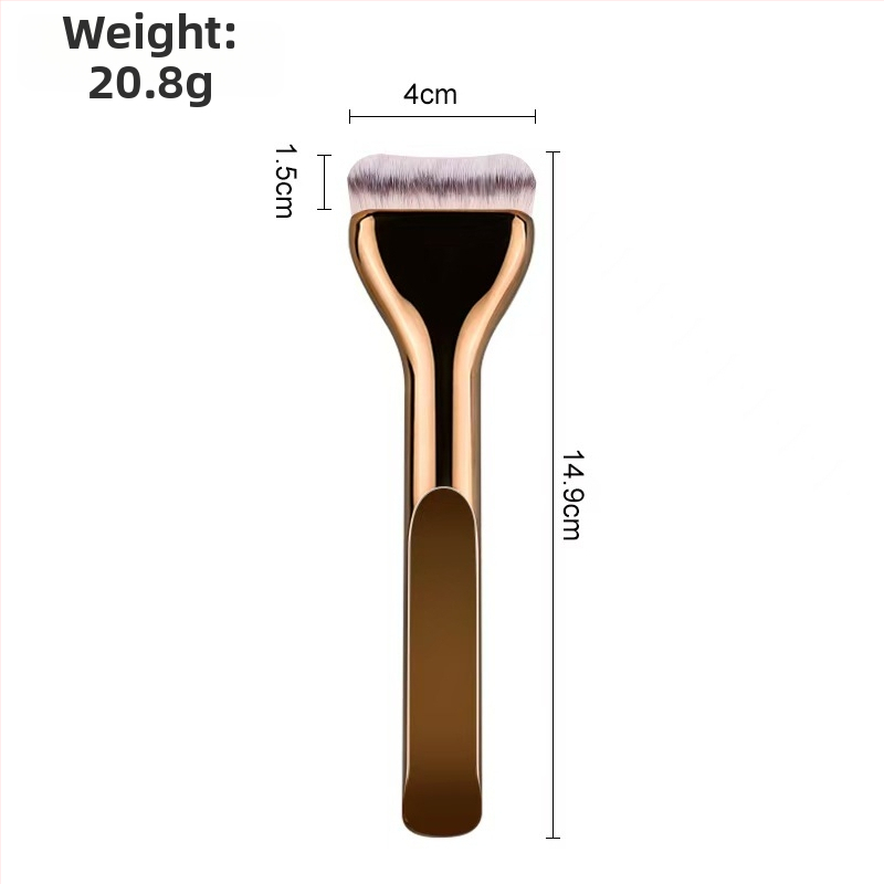 Štetec na make-up s tvarom jazyka, extrém tenký, plochá hlava