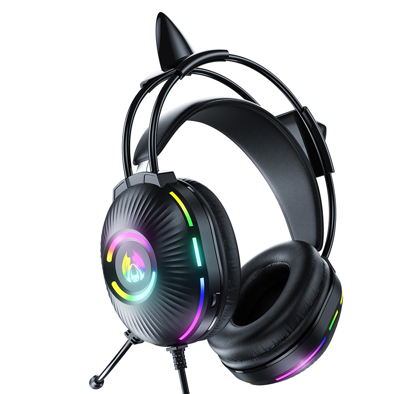 H83 žične gaming slušalice s mikrofonom, dualni 3.5 mm priključak, za PC, snažan bas