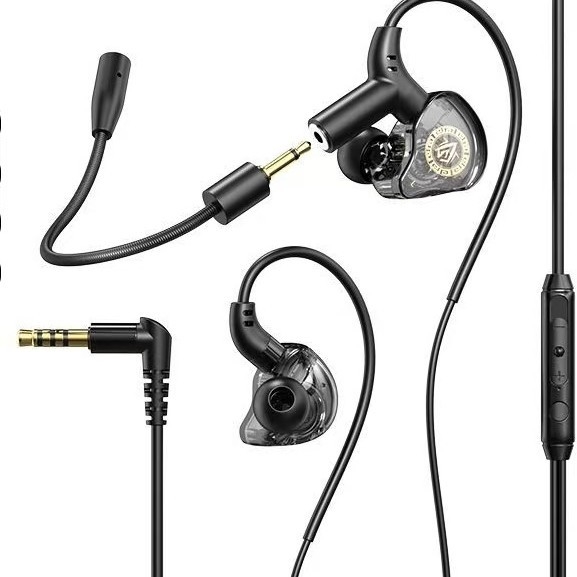 Slušalice za igranje s mikrofonom, in-ear, žične, 3,5 mm, za mobilne uređaje i PC, prostorni zvuk