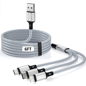 5-u-1 kabel s više konektora za napajanje i prijenos podataka za Apple, Android i Huawei